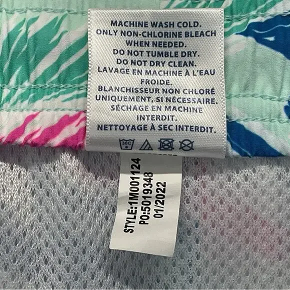 Vineyard Vines Chappy Swim Trunks Men's Size XL Cabana Crystal Blue Mesh Lined - Picture 7 of 11